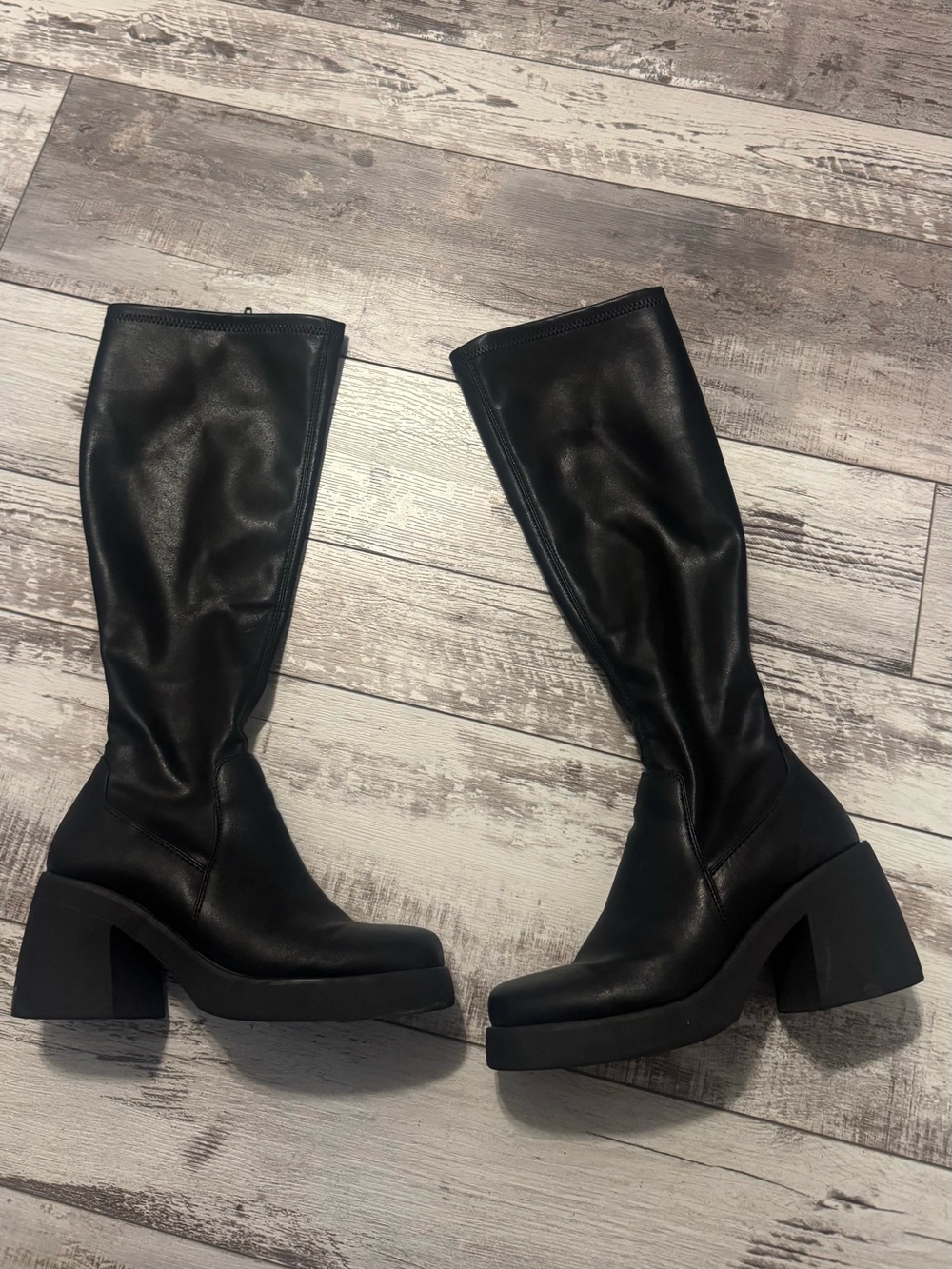 Black Knee High Boots